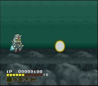 une photo d'Ã©cran de SD Kidou Senshi Gundam - V Sakusen Shidou sur Nintendo Super Nes